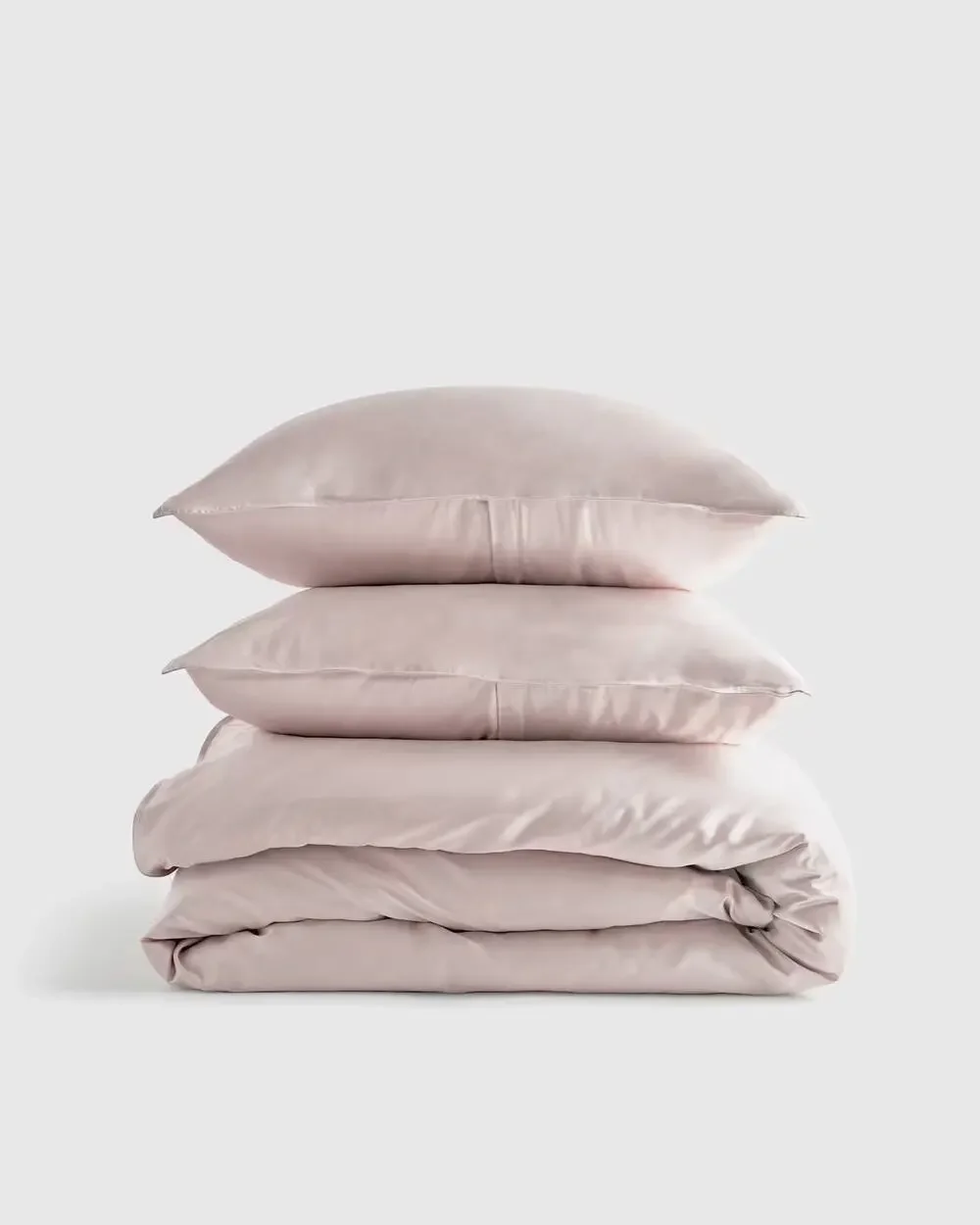 Quince Bamboo Duvet Cover Set Soft Blush Full/Queen NWOT